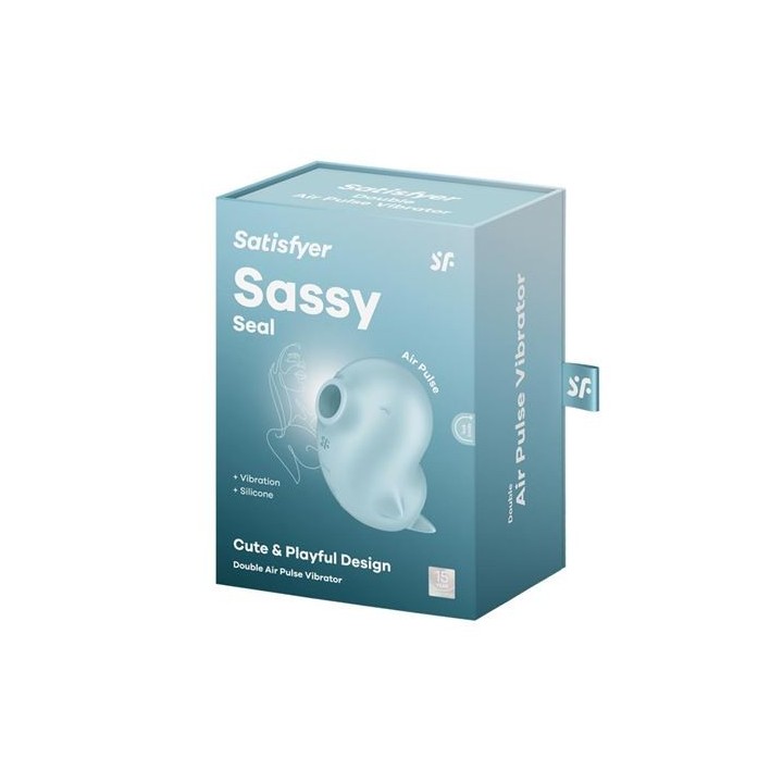 SUCCIONADOR CLITORIS CON VIBRACION SASSY SEAL SATISFYER