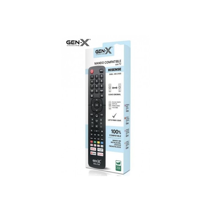 MANDO UNIVERSAL GRANDE PARA TELEVISORES HISENSE HIG-2109 GEN-X