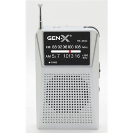 RADIO PORTATIL AM/FM ANALOGICA GRIS FM-4404 GEN-X