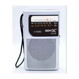 RADIO PORTATIL AM/FM ANALOGICA GRIS FM-4406 GEN-X