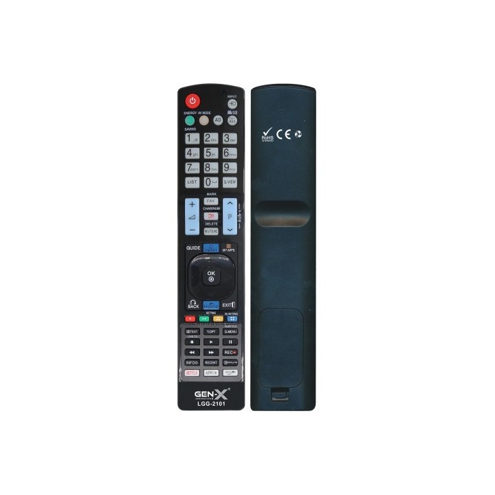 MANDO UNIVERSAL GRANDE PARA TELEVISORES LG LGG-2101 GEN-X