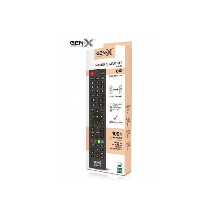 MANDO UNIVERSAL GRANDE PARA TELEVISORES OKI OKIG-2108 GEN-X