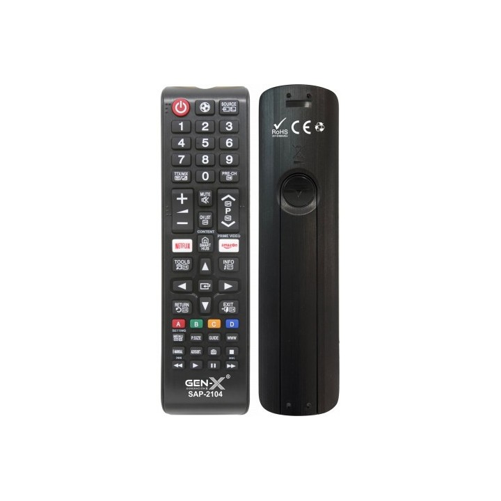 MANDO UNIVERSAL PEQUEÑO PARA TELEVISORES SAMSUNG SAP-2104 GEN-X