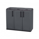 ARMARIO PARA RECICLAJE 3 COMPARTIMIENTOS 1020X370X840MM ARTPLAST
