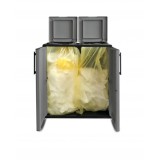 ARMARIO BAJO CON DOBLE TAPA PARA RECICLAJE 680X370X840MM ARTPLAST