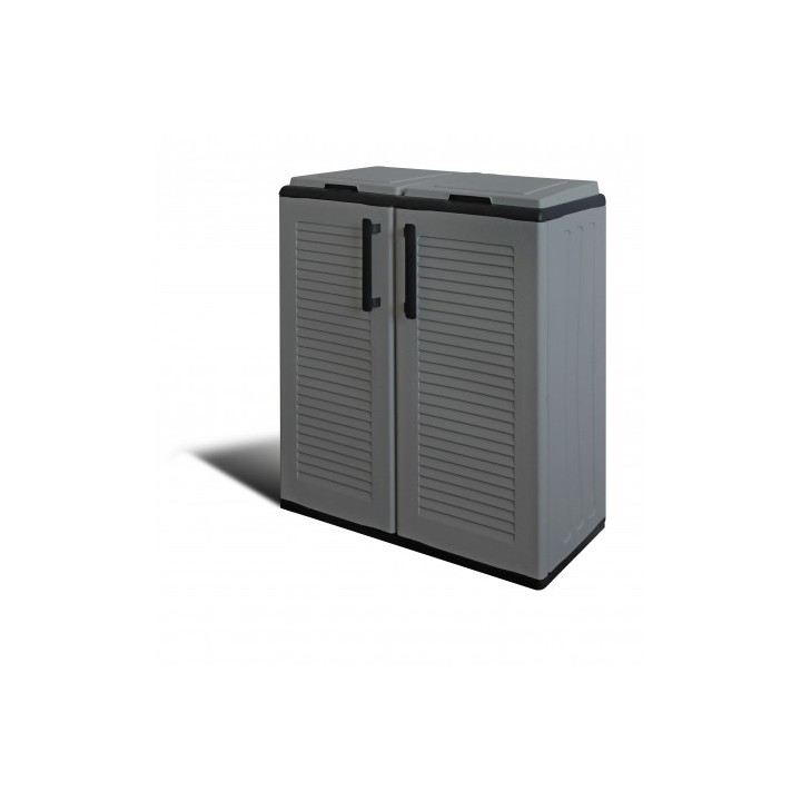 ARMARIO BAJO CON DOBLE TAPA PARA RECICLAJE 680X370X840MM ARTPLAST