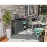 ARMARIO BAJO CON DOBLE TAPA PARA RECICLAJE 680X370X840MM ARTPLAST