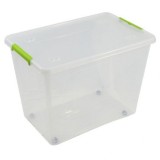 CAJA ORGANIZADORA CON TAPA, RUEDAS Y CIERRES 585X390X410MM ARTPLAST