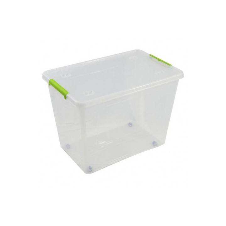 CAJA ORGANIZADORA CON TAPA, RUEDAS Y CIERRES 585X390X410MM ARTPLAST