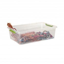 CAJA ORGANIZADORA CON TAPA, RUEDAS Y CIERRES 585X390X170MM ARTPLAST