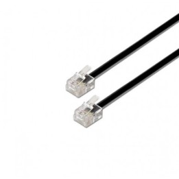 CABLE TELÉFONO RJ11 2M 4 VIAS MACHO-MACHO AISENS