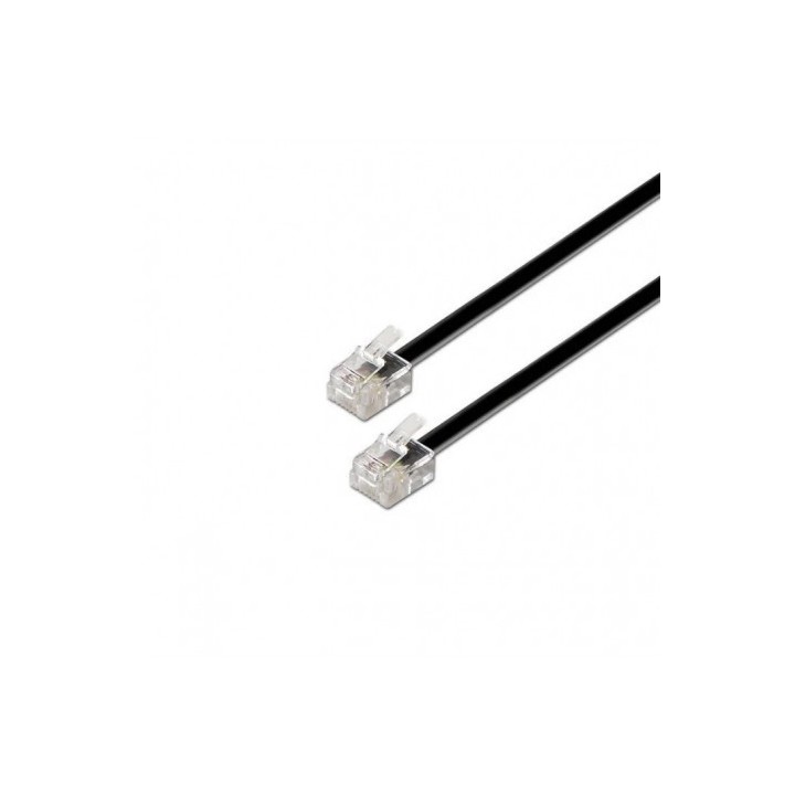 CABLE TELÉFONO RJ11 2M 4 VIAS MACHO-MACHO AISENS