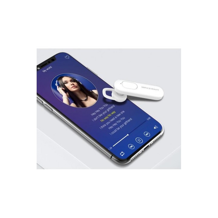 AURICULAR BE4 BLUETOOTH BLANCO XO