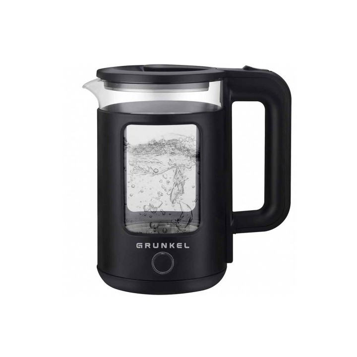 HERVIDOR DE AGUA 1.8 LITROS 150W NEGRO INOX GRUNKEL