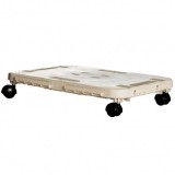 PLATAFORMA RECTANGULAR CON RUEDAS 480X290X38MM ARTPLAST