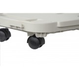 PLATAFORMA RECTANGULAR CON RUEDAS 480X290X38MM ARTPLAST