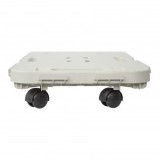 PLATAFORMA RECTANGULAR CON RUEDAS 480X290X38MM ARTPLAST