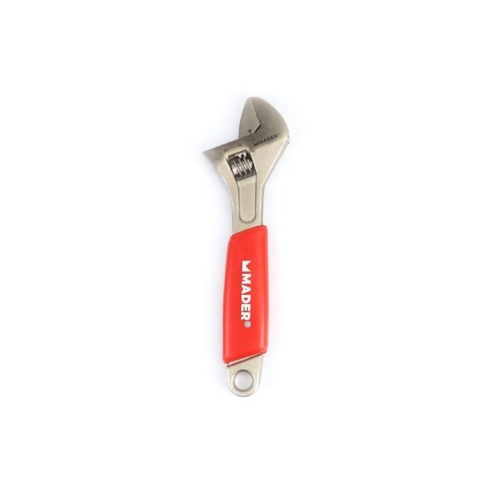 LLAVE INGLESA 8"- 200MM MANGO RECUBIERTO ROJO MADER