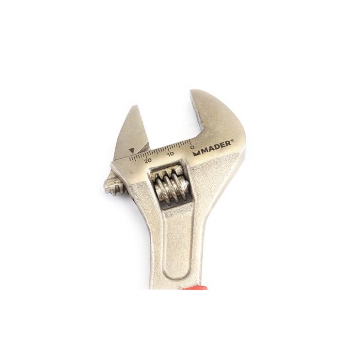 LLAVE INGLESA 8"- 200MM MANGO RECUBIERTO ROJO MADER