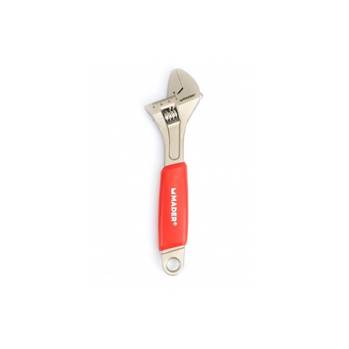 LLAVE INGLESA 10"- 250MM MANGO RECUBIERTO ROJO MADER
