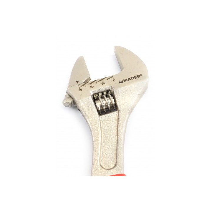 LLAVE INGLESA 10"- 250MM MANGO RECUBIERTO ROJO MADER
