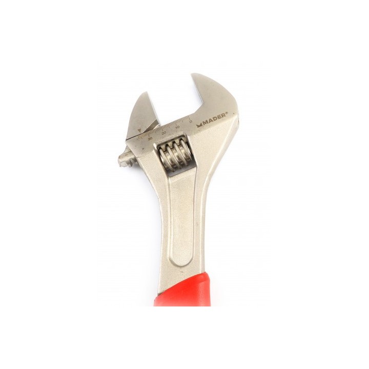 LLAVE INGLESA 12"- 300MM MANGO RECUBIERTO ROJO MADER