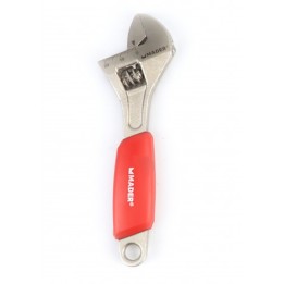 LLAVE INGLESA 6"- 150MM MANGO RECUBIERTO ROJO MADER