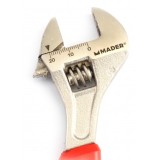 LLAVE INGLESA 6"- 150MM MANGO RECUBIERTO ROJO MADER