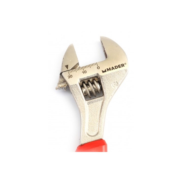 LLAVE INGLESA 6"- 150MM MANGO RECUBIERTO ROJO MADER