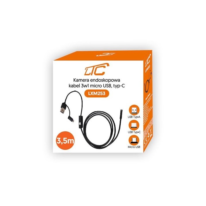 CAMARA ENDOSCOPICA 3.5METROS LENTE 8MM USB