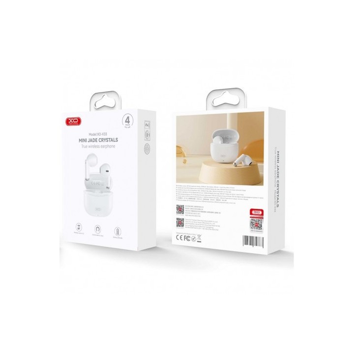 AURICULARES BLUETOOTH TWS X33 BLANCO XO