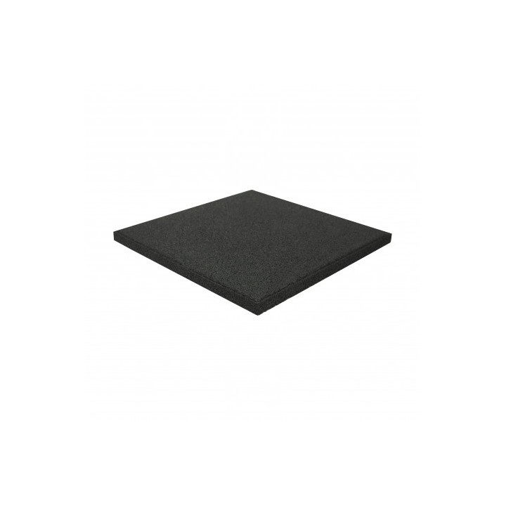 BALDOSA DE CAUCHO ANTITRAUMA 400X400X25MM NEGRA ARTPLAST
