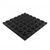 BALDOSA DE CAUCHO ANTITRAUMA 400X400X25MM NEGRA ARTPLAST