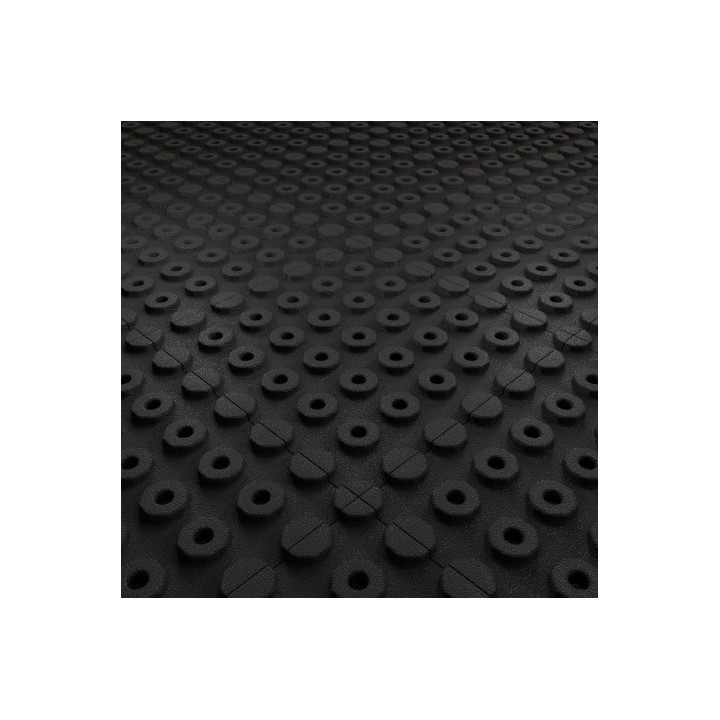 BALDOSA DE CAUCHO ANTITRAUMA 400X400X25MM NEGRA ARTPLAST