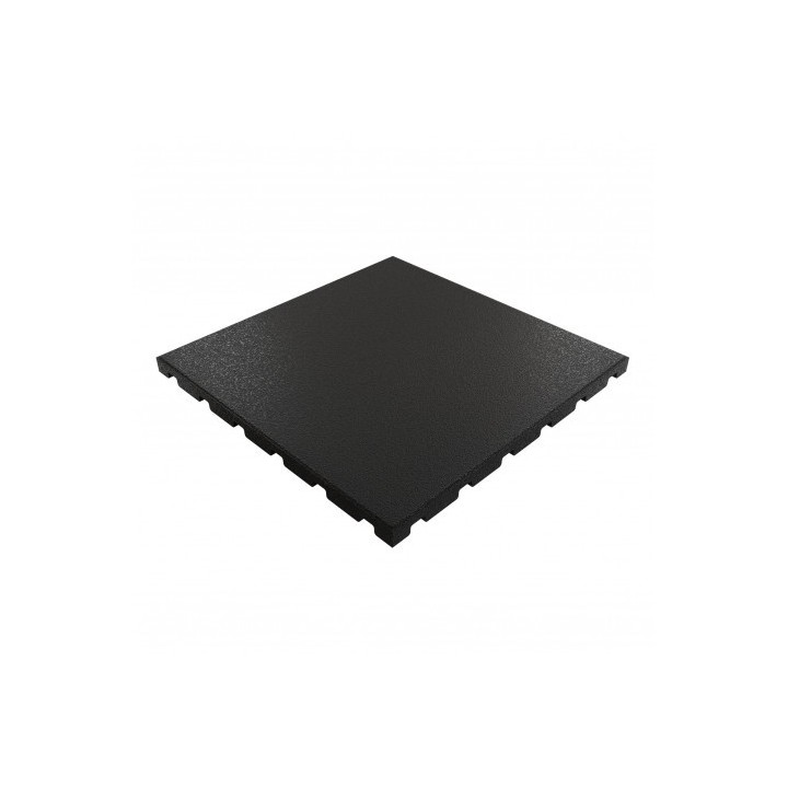 BALDOSA DE CAUCHO ANTITRAUMA 400X400X25MM NEGRA ARTPLAST