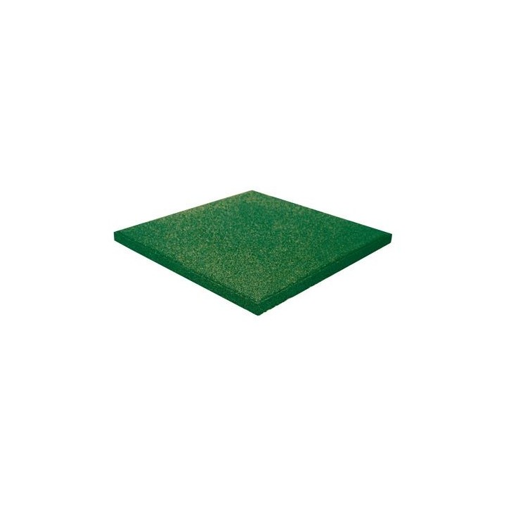 BALDOSA DE CAUCHO ANTITRAUMA 400X400X25MM COLOR VERDE ARTPLAST