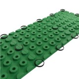 BALDOSA DE CAUCHO ANTITRAUMA 400X400X25MM COLOR VERDE ARTPLAST