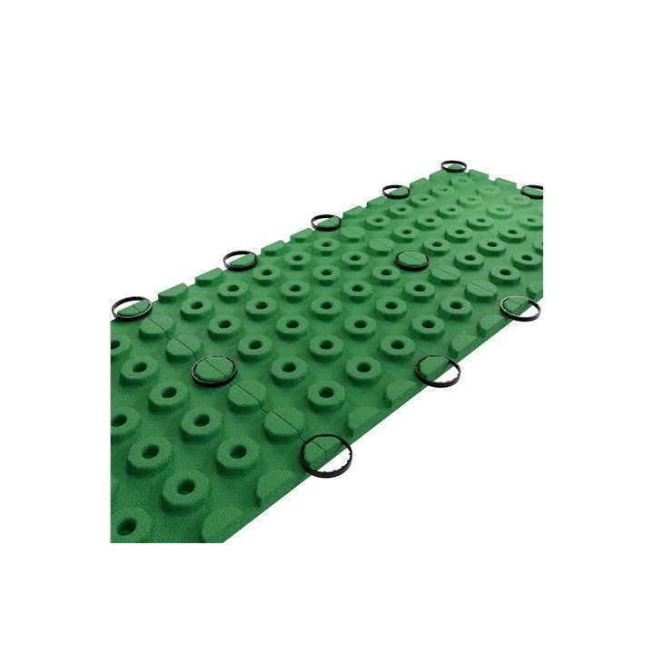 BALDOSA DE CAUCHO ANTITRAUMA 400X400X25MM COLOR VERDE ARTPLAST