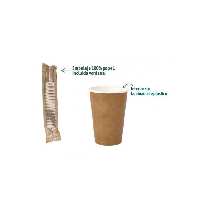 SET 45 VASOS CARTON KRAFT 220CC ALGON