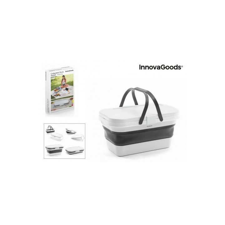 CESTA DE PICNIC PLEGABLE CON TAPA MESA INNOVAGOODS