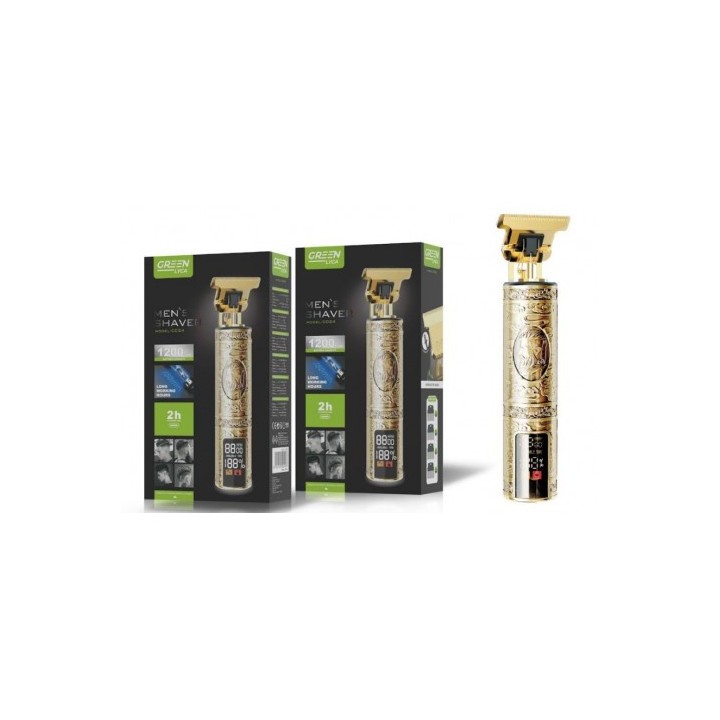 CORTAPELO METAL BARBERO RECARGABLE CON PANTALLA GREEN LYCA
