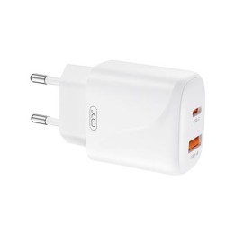 CARGADOR USB+USB-C 20W L158 BLANCO XO