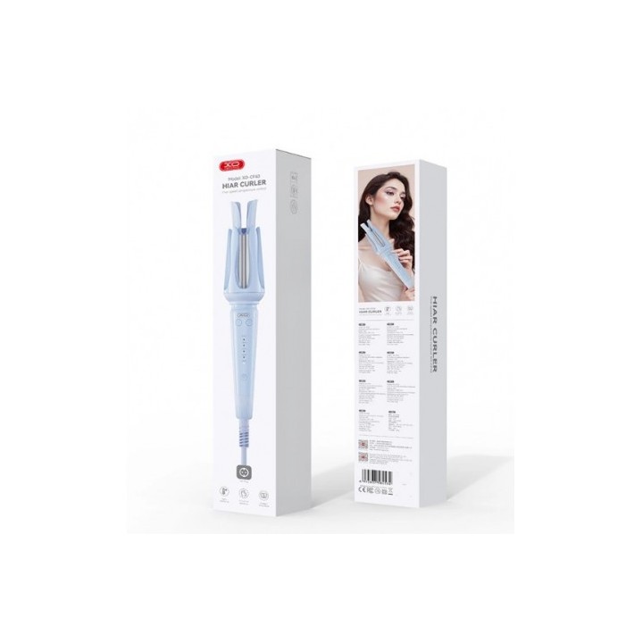 PLANCHA RIZADOR CON PUNTA 360º 40W AZUL XO
