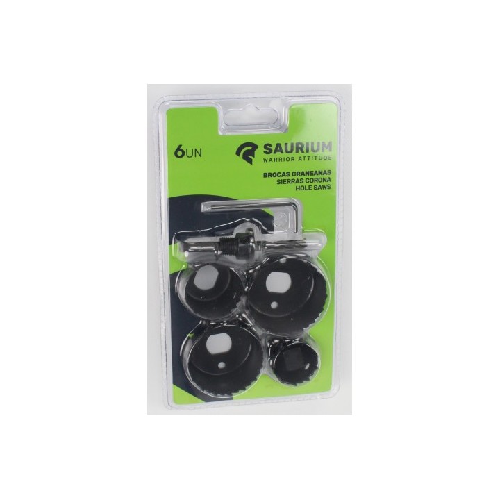 JUEGO 6 PCS CORONAS PARA MADERA SAURIUM