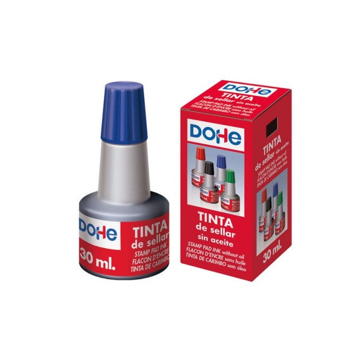 TINTA PARA TAMPONES Y SELLOS 30ML AZUL DOHE