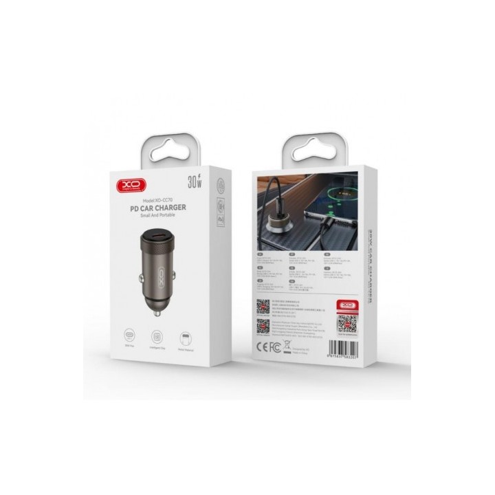 CARGADOR COCHE 30W TIPO C CC70 XO