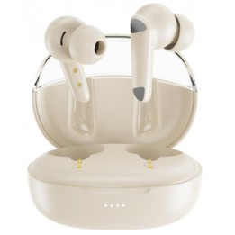 AURICULARES BLUETOOTH TWS CON DOBLE MICRO Y CANCELACION DE RUIDO G22 BEIGE