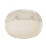 AURICULARES BLUETOOTH TWS CON DOBLE MICRO Y CANCELACION DE RUIDO G22 BEIGE