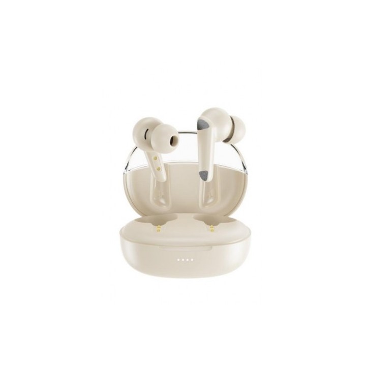 AURICULARES BLUETOOTH TWS CON DOBLE MICRO Y CANCELACION DE RUIDO G22 BEIGE
