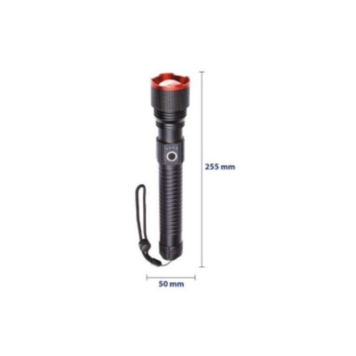 LINTERNA LED ALTA POTENCIA RECARGABLE USB TIPO C 20W 6000MAH F.BRIGHT
